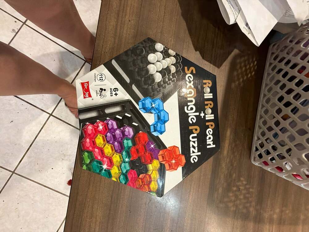 For Joy Roll Roll Pearl Sexangle Puzzle